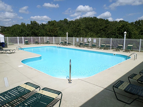 Resort Style Pool at The Falls Apartments near Ohio University in Athens, Ohio