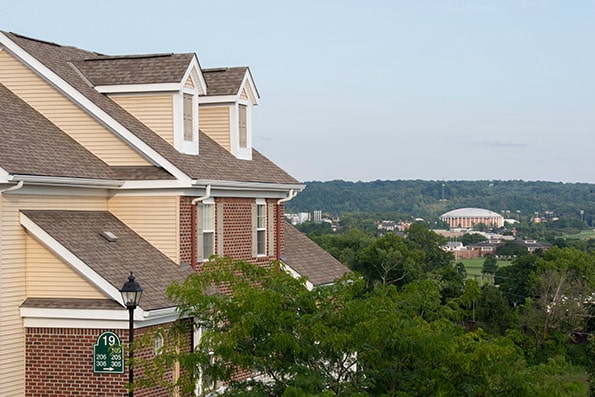 See the proximity of The Falls Apartments to Ohio University.